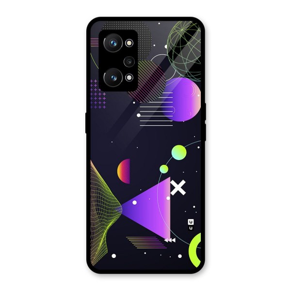 Geometrical Wireframe Glass Back Case for Realme GT Neo 3T