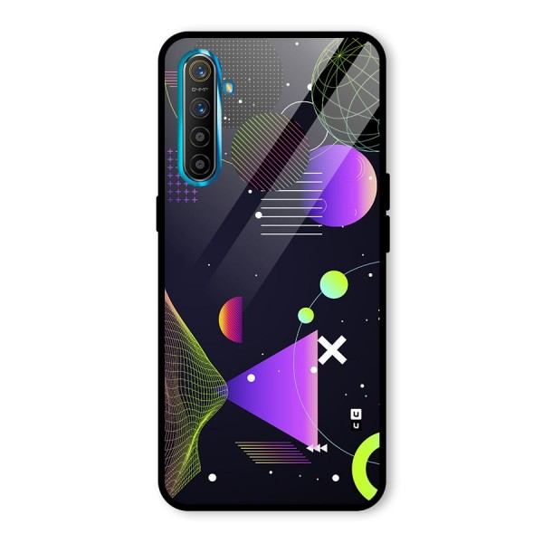 Geometrical Wireframe Glass Back Case for Realme X2