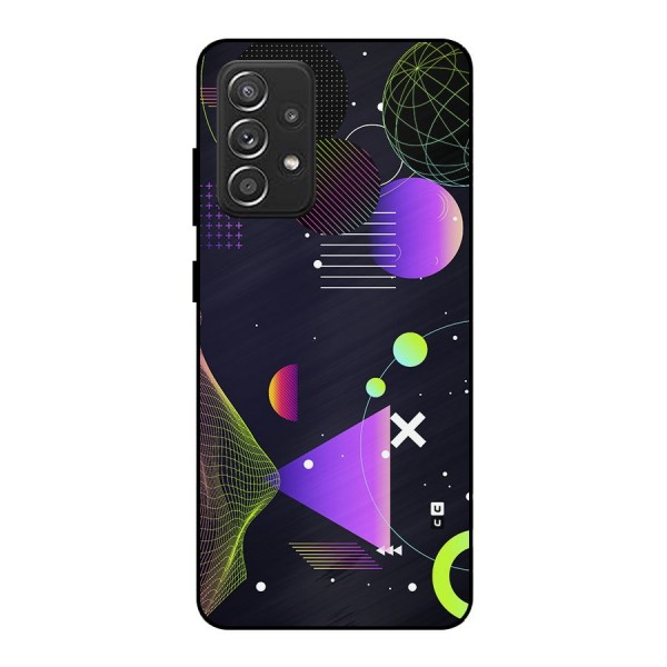 Geometrical Wireframe Metal Back Case for Galaxy A52