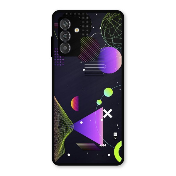 Geometrical Wireframe Metal Back Case for Galaxy F13