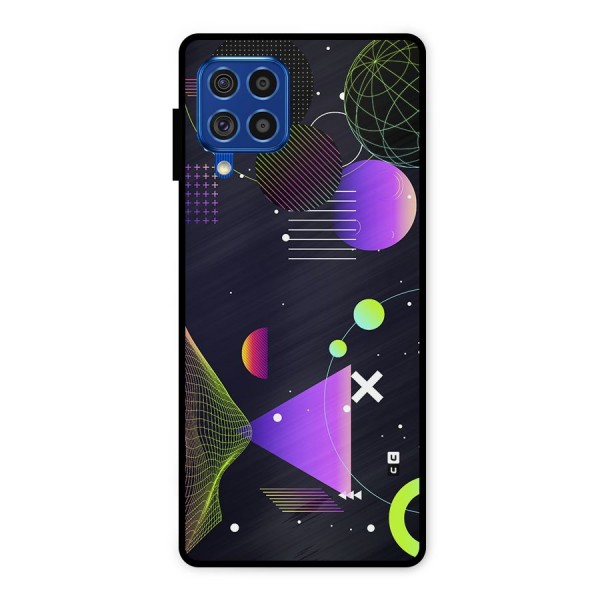 Geometrical Wireframe Metal Back Case for Galaxy F62