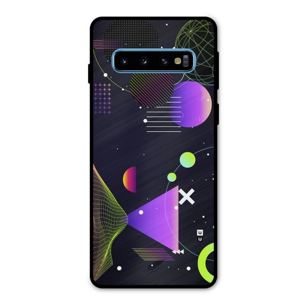 Geometrical Wireframe Metal Back Case for Galaxy S10