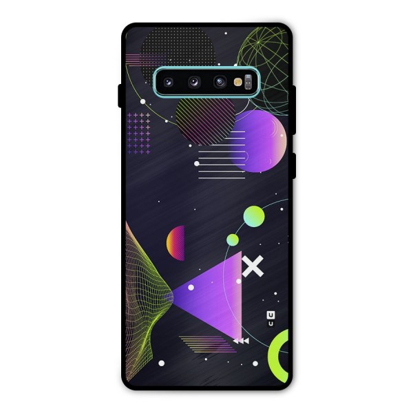 Geometrical Wireframe Metal Back Case for Galaxy S10 Plus