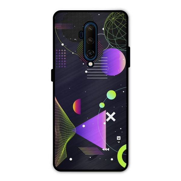 Geometrical Wireframe Metal Back Case for OnePlus 7T Pro