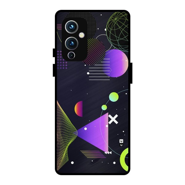 Geometrical Wireframe Metal Back Case for OnePlus 9