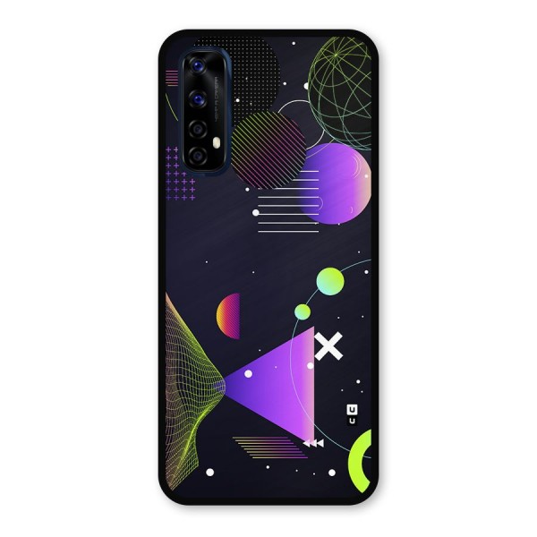 Geometrical Wireframe Metal Back Case for Realme 7