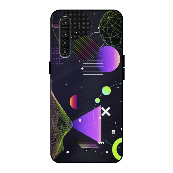 Geometrical Wireframe Metal Back Case for Realme XT