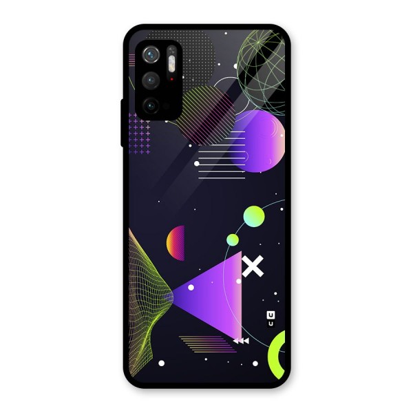 Geometrical Wireframe Metal Back Case for Redmi Note 10T 5G