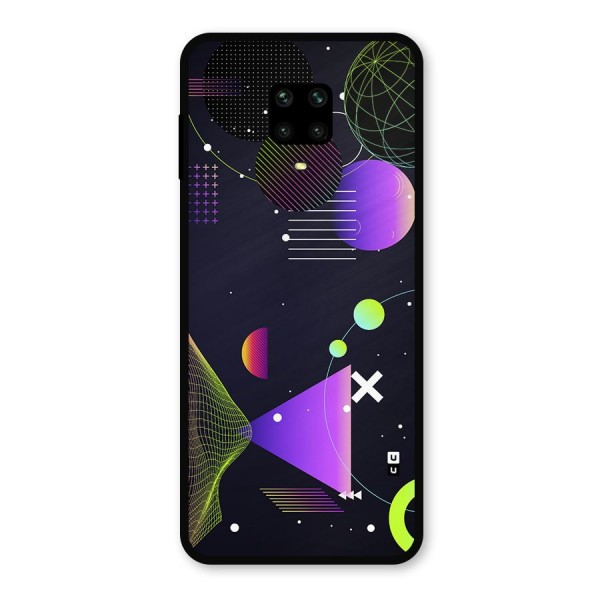 Geometrical Wireframe Metal Back Case for Redmi Note 10 Lite