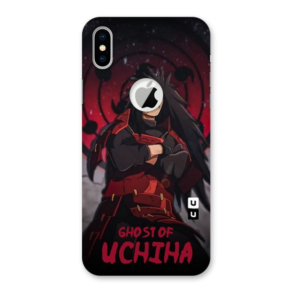 Ghost Of Uchiha Back Case for iPhone XS Logo Cut