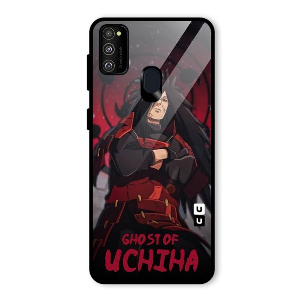 Ghost Of Uchiha Glass Back Case for Galaxy M21