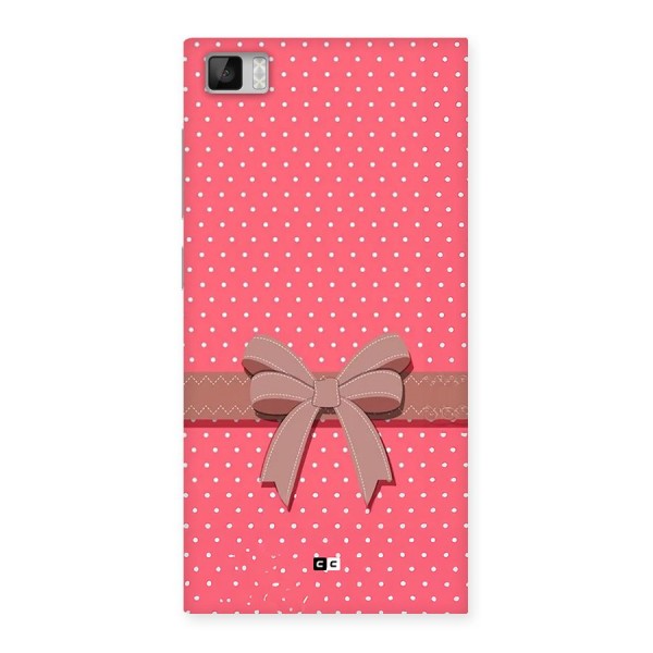 Gift Ribbon Back Case for Mi3