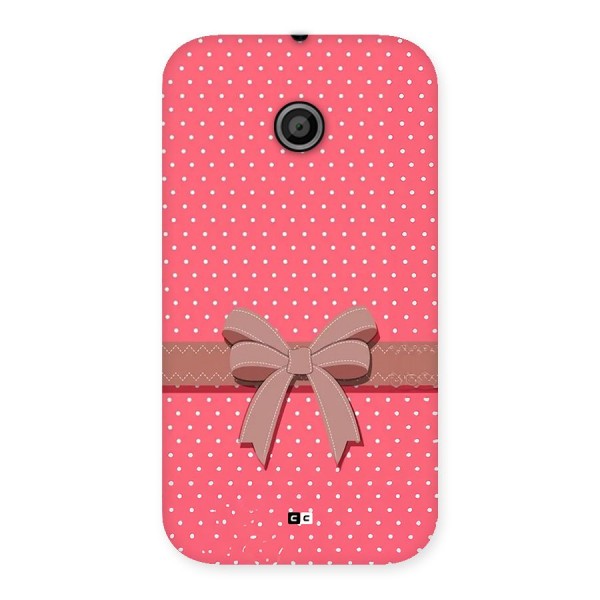 Gift Ribbon Back Case for Moto E