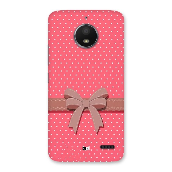 Gift Ribbon Back Case for Moto E4