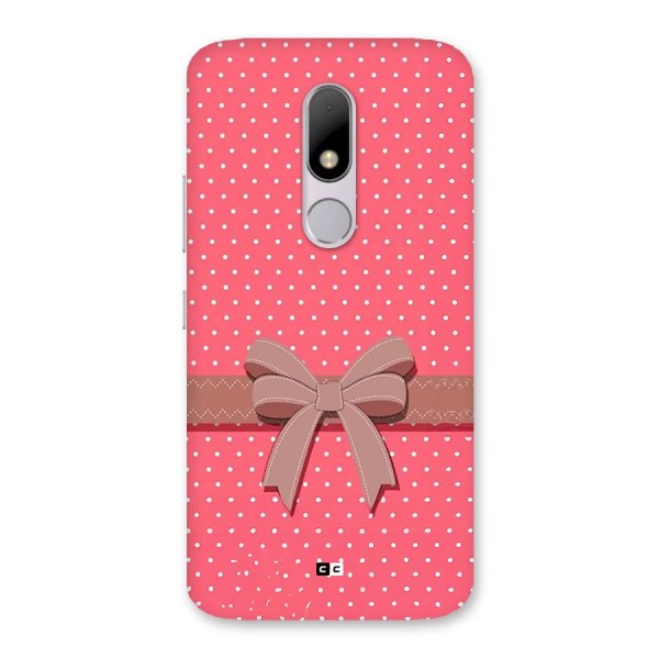 Gift Ribbon Back Case for Moto M