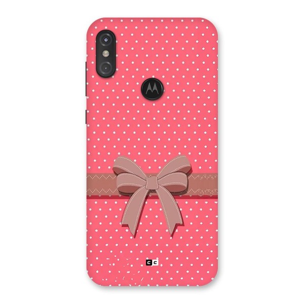 Gift Ribbon Back Case for Motorola One Power