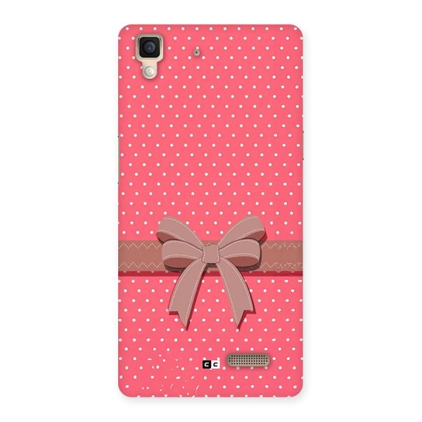 Gift Ribbon Back Case for Oppo R7