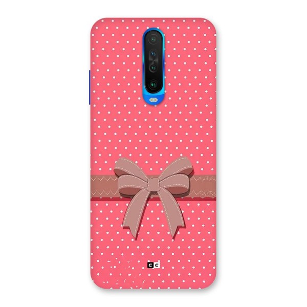 Gift Ribbon Back Case for Poco X2