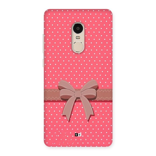 Gift Ribbon Back Case for Redmi Note 4