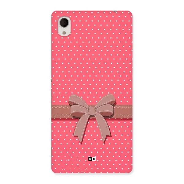 Gift Ribbon Back Case for Xperia M4