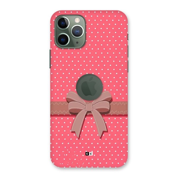 Gift Ribbon Back Case for iPhone 11 Pro Logo Cut