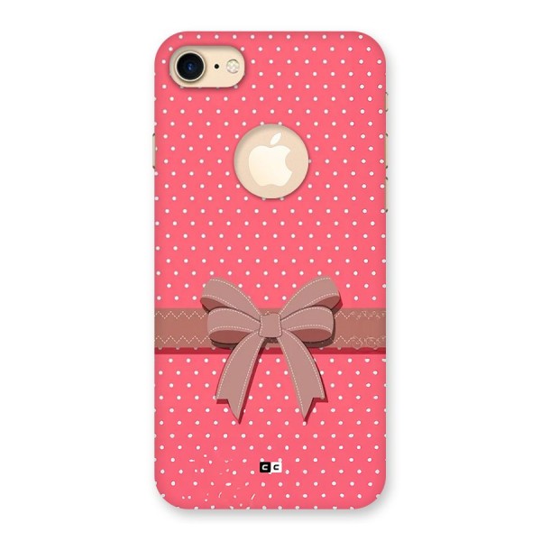 Gift Ribbon Back Case for iPhone 8 Logo Cut