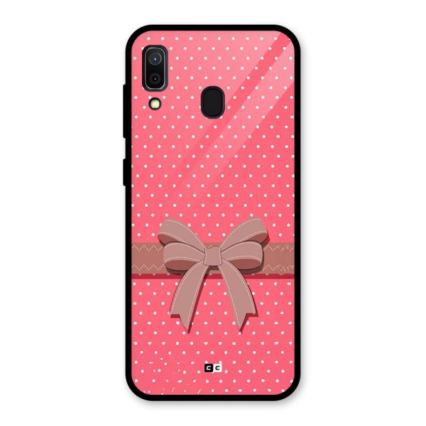 Gift Ribbon Glass Back Case for Galaxy A30