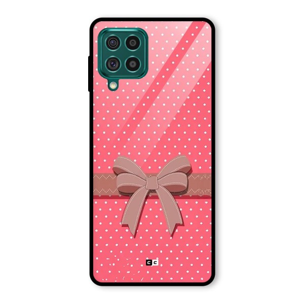 Gift Ribbon Glass Back Case for Galaxy F62