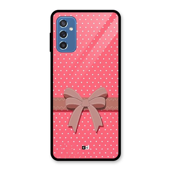 Gift Ribbon Glass Back Case for Galaxy M52 5G