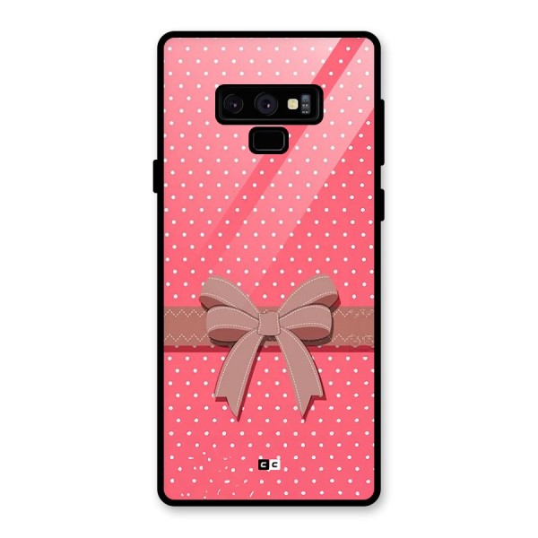 Gift Ribbon Glass Back Case for Galaxy Note 9