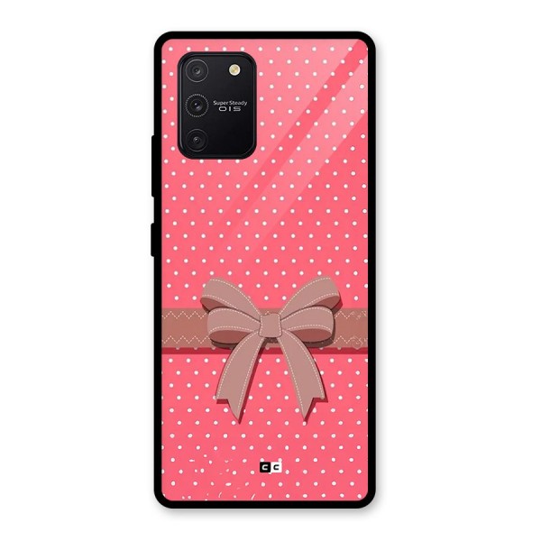 Gift Ribbon Glass Back Case for Galaxy S10 Lite