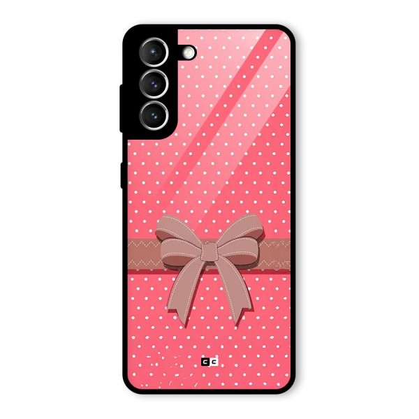 Gift Ribbon Glass Back Case for Galaxy S21 5G