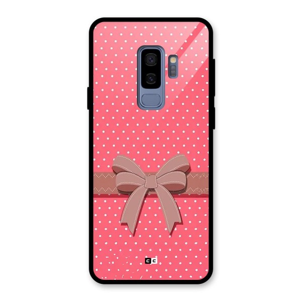 Gift Ribbon Glass Back Case for Galaxy S9 Plus