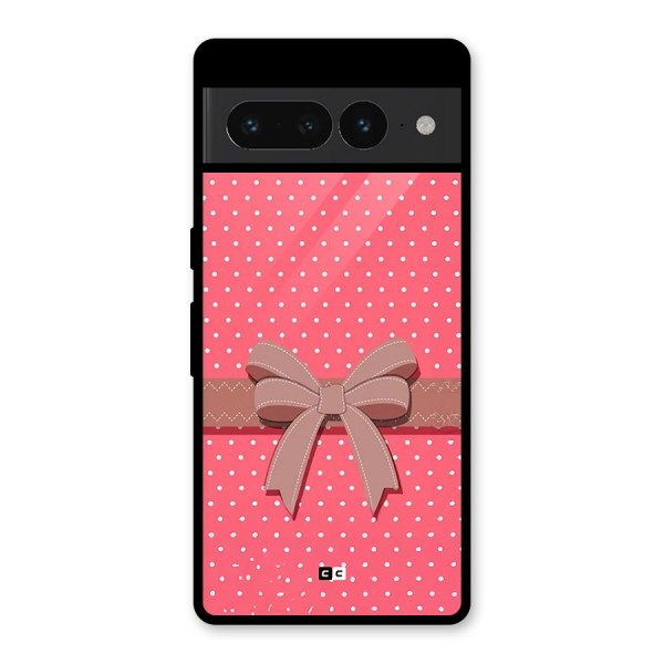 Gift Ribbon Glass Back Case for Google Pixel 7 Pro