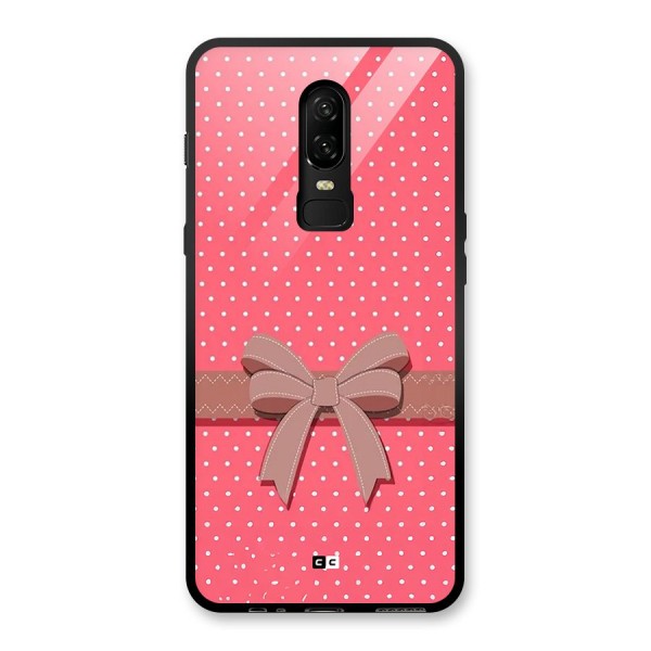 Gift Ribbon Glass Back Case for OnePlus 6