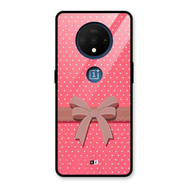 Gift Ribbon Glass Back Case for OnePlus 7T