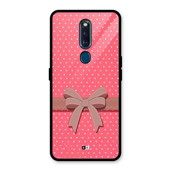 Gift Ribbon Glass Back Case for Oppo F11 Pro