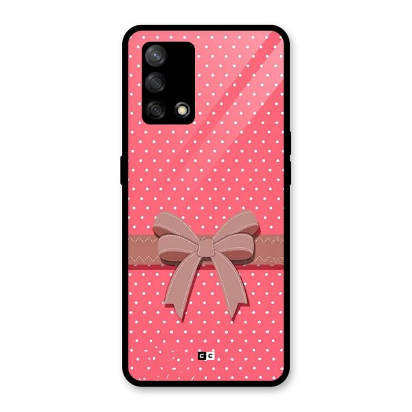 Gift Ribbon Glass Back Case for Oppo F19