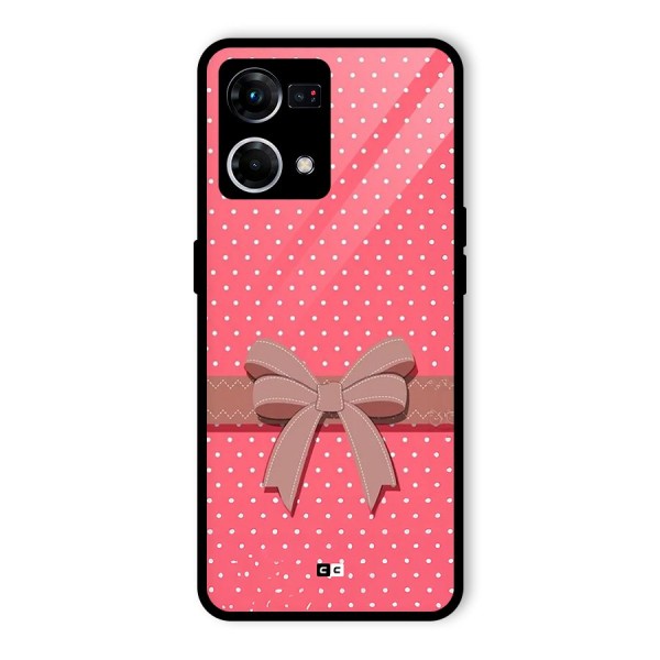 Gift Ribbon Glass Back Case for Oppo F21s Pro 4G