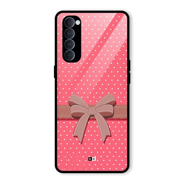 Gift Ribbon Glass Back Case for Oppo Reno4 Pro