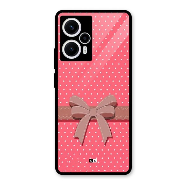 Gift Ribbon Glass Back Case for Poco F5