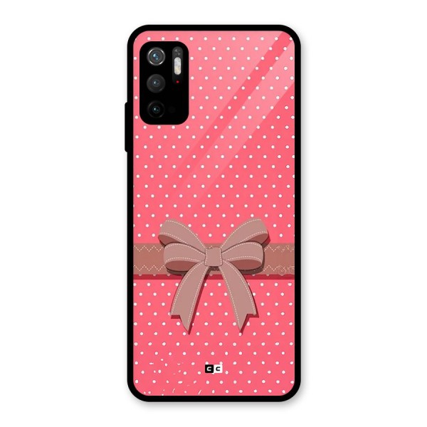 Gift Ribbon Glass Back Case for Poco M3 Pro 5G