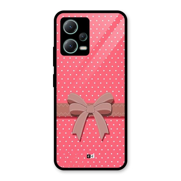 Gift Ribbon Glass Back Case for Poco X5