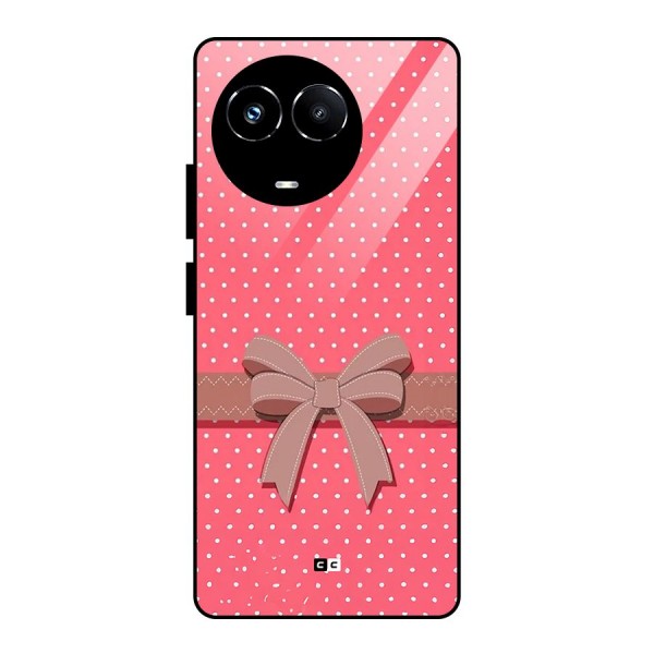 Gift Ribbon Glass Back Case for Realme 11X