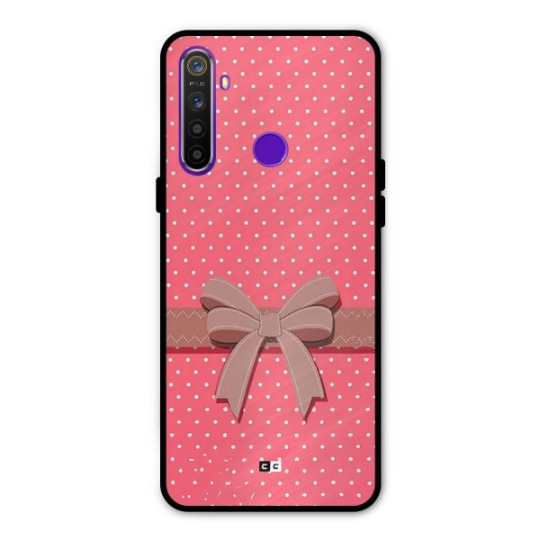 Gift Ribbon Glass Back Case for Realme 5s