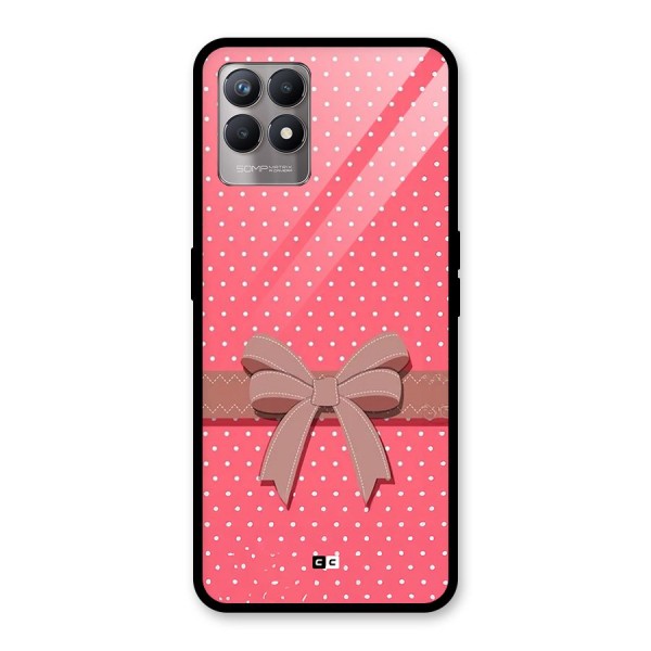 Gift Ribbon Glass Back Case for Realme 8i