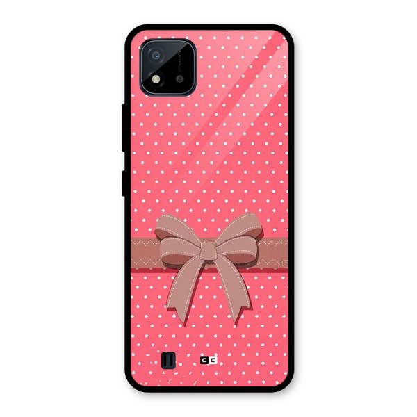 Gift Ribbon Glass Back Case for Realme C11 2021