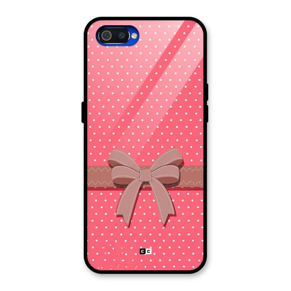 Gift Ribbon Glass Back Case for Realme C2