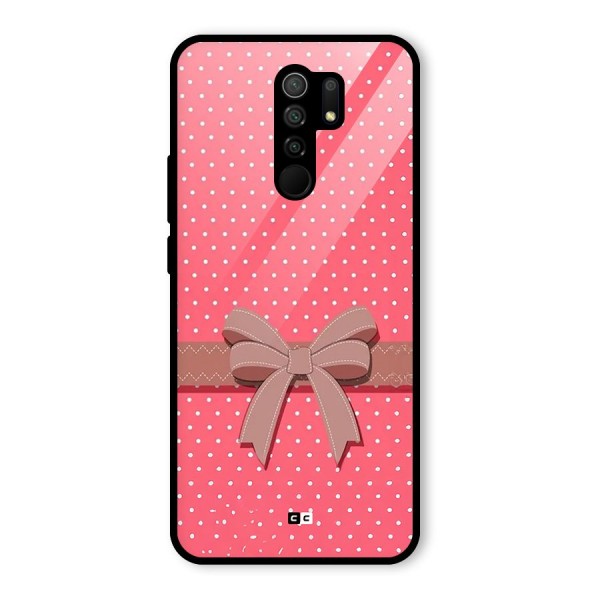 Gift Ribbon Glass Back Case for Redmi 9 Prime