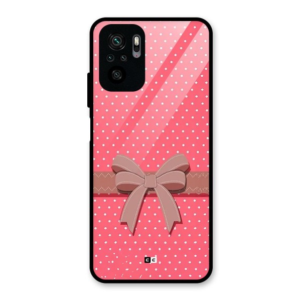 Gift Ribbon Glass Back Case for Redmi Note 10